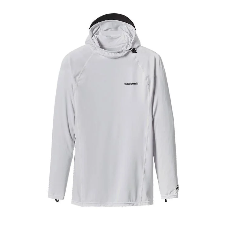 wetsuits for lightweight performance-Patagonia Men's R0 Hoody - White / Feather Grey