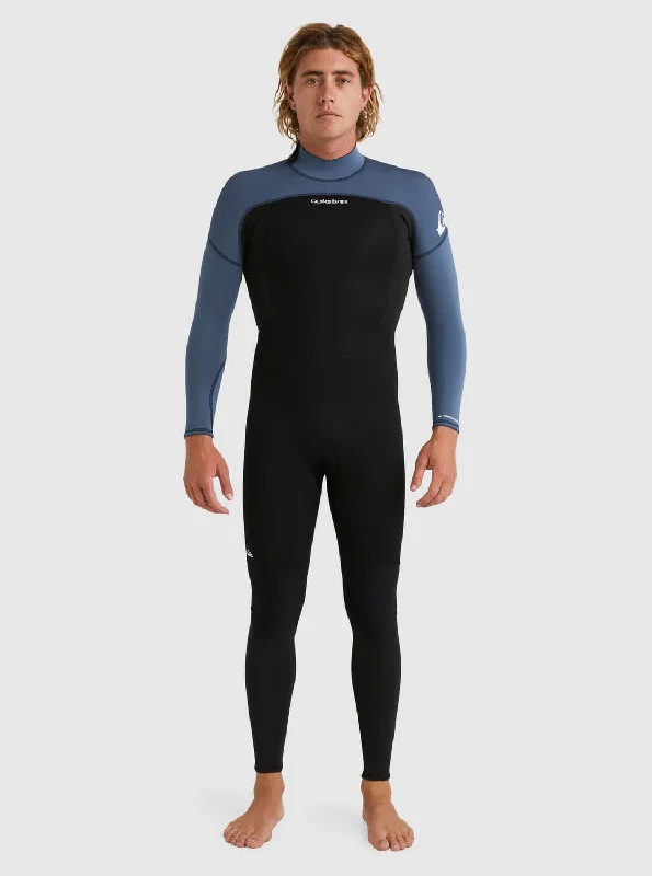 high-quality wetsuits for divers-Prologue 3/2mm Back Zip - Black/Bering (2024)