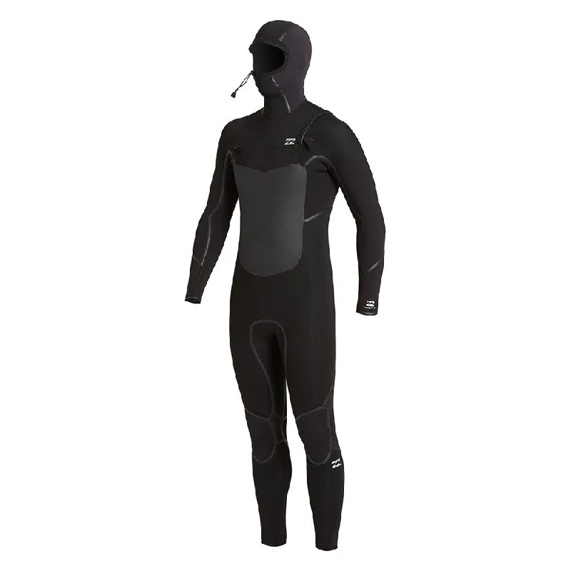 best wetsuits for scuba diving-Billabong Absolute+ 5/4 Hooded Wetsuit - Black