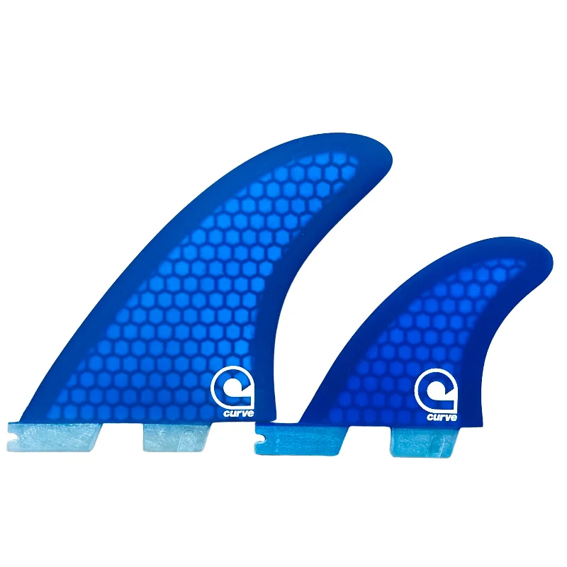 surfboard fins for faster acceleration-Surfboard Fins MR - Dual Tab "II" Twin 2+1 - HEXCORE