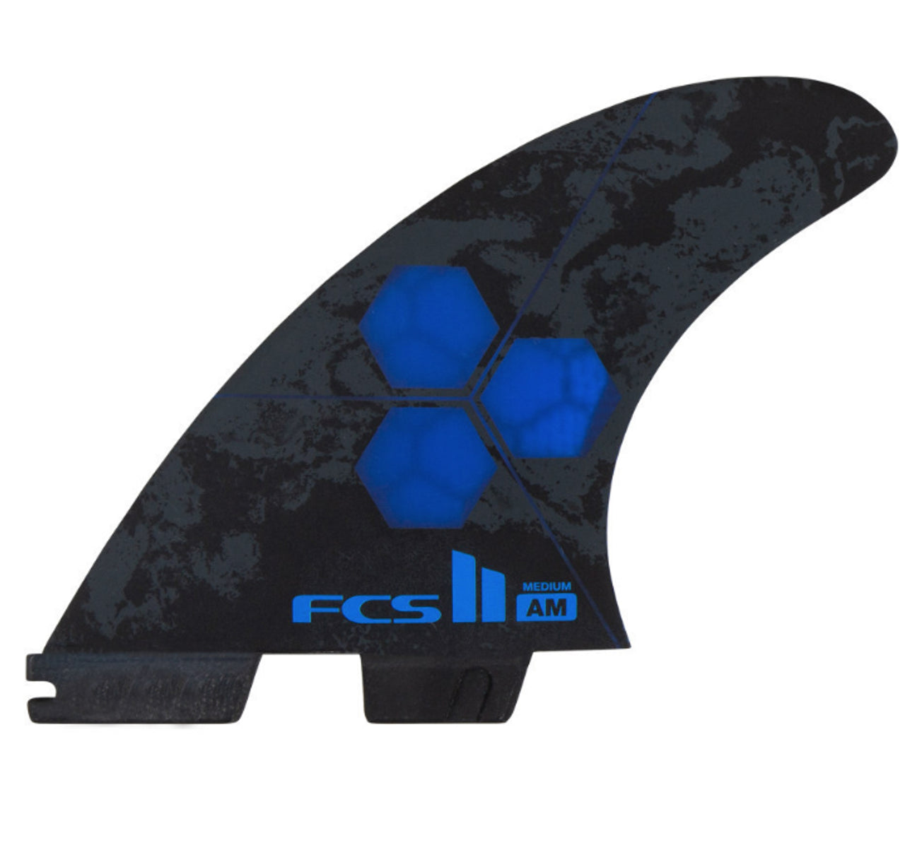 surfboard fins for easy foot adjustments-FCS II AM PC MED CBLT TRI FIN