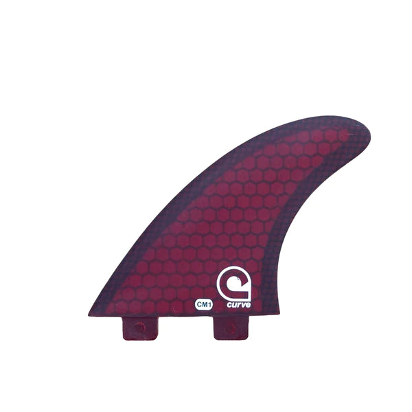 surfboard fins for better bottom turns-Surfboard Fins CM1 Dual Tab Thruster - CARBON MESH