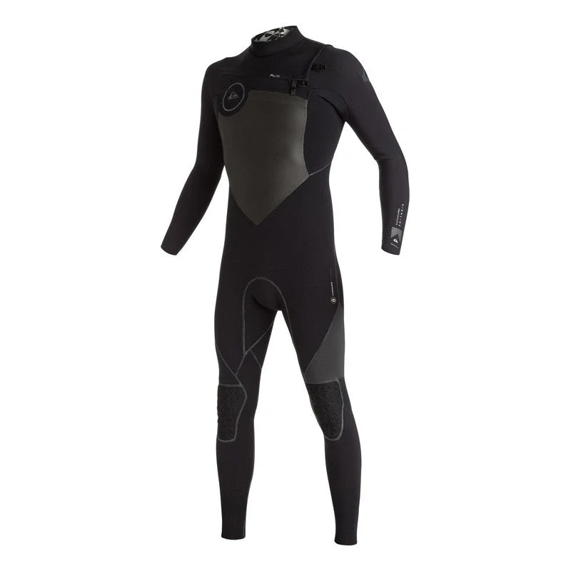 wetsuits for active lifestyle and sports-Quiksilver Highline 4/3 Chest Zip Wetsuit