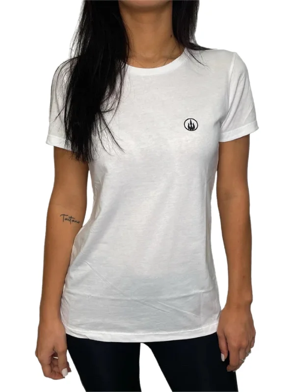 beginner-friendly surfboards-WBZ Girls Circle Trident S/S Tee Shirt