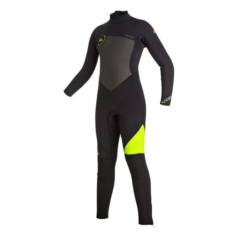 wetsuits for better thermal insulation-Quiksilver Youth Syncro 5/4/3 Wetsuit