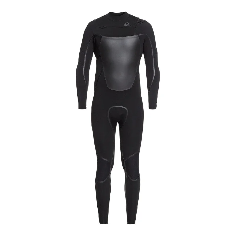 wetsuits for tropical waters-Quiksilver Syncro 3/2+ Chest Zip LFS Wetsuit