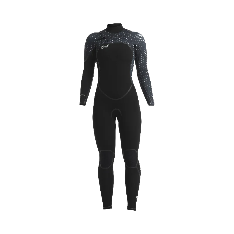 wetsuits for eco-conscious divers-Buell RB1 Accelerator 4/3 Women's Wetsuit - Front Zip