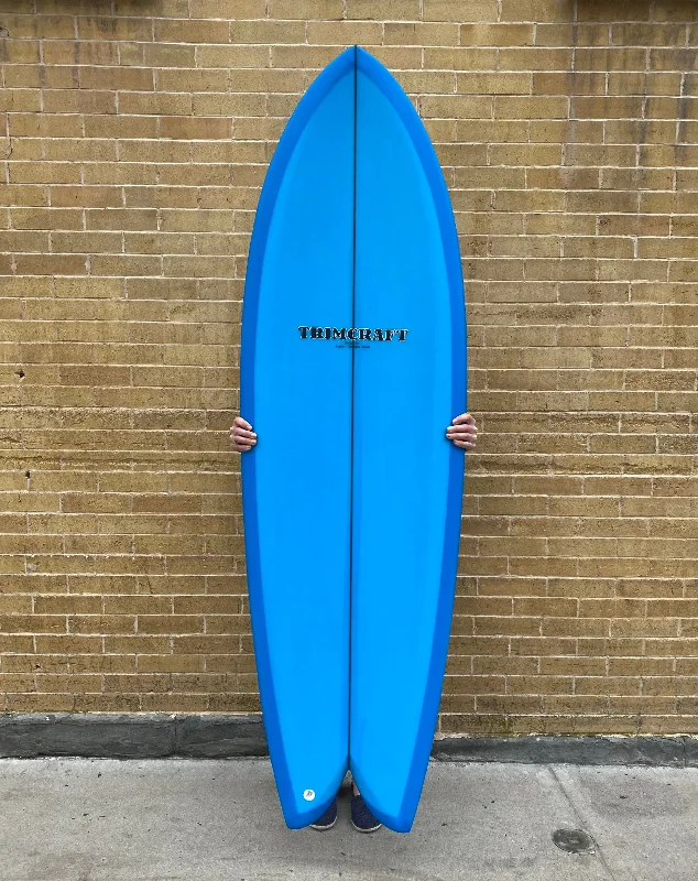 surfboards for responsive paddling-6'0" Trimcraft Surfboards Rich Fish - Azure