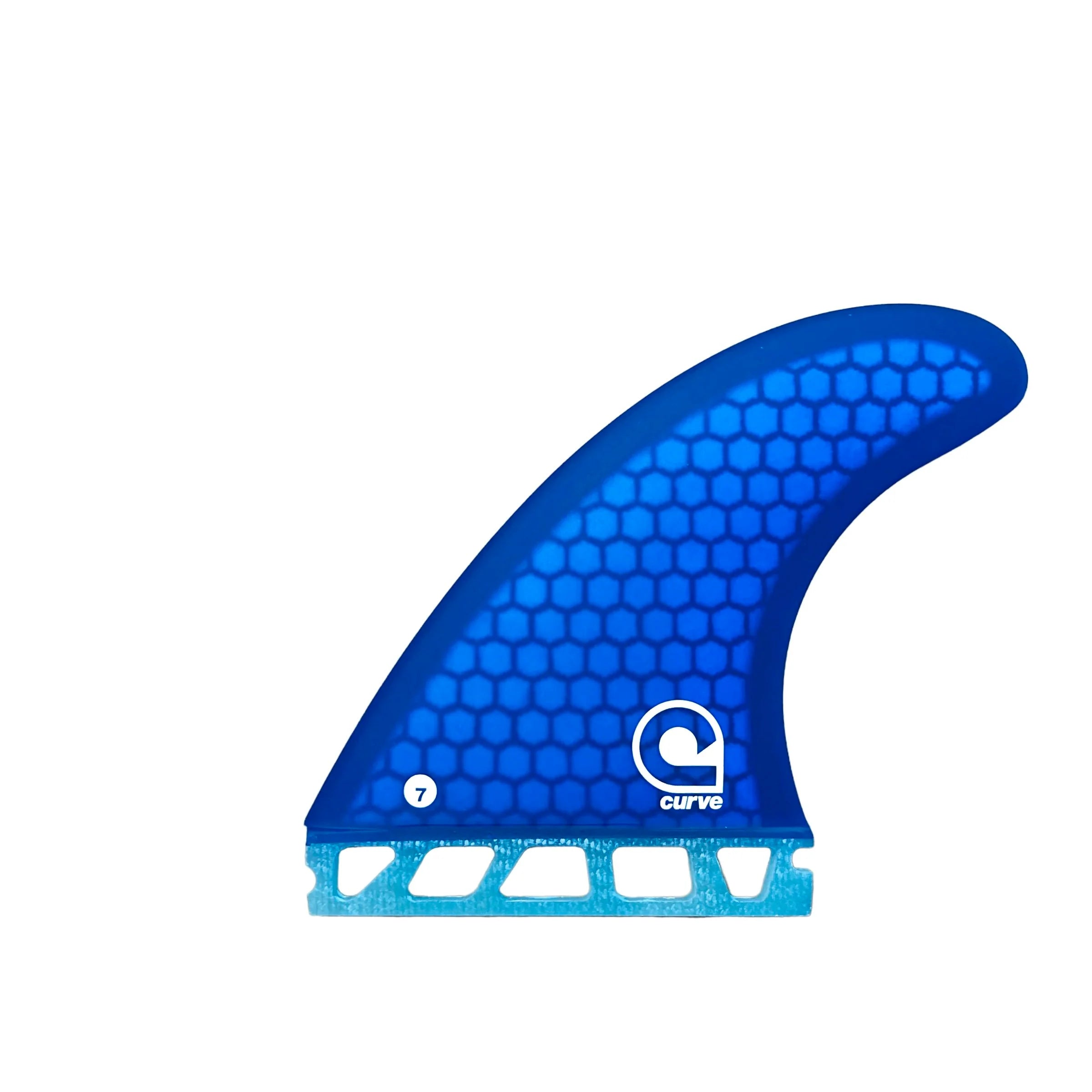 surfboard fins for better water handling-Surfboard Fins M7 Single Tab Thruster - HEXCORE