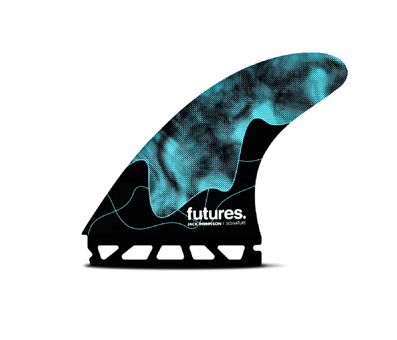 surfboard fins with hybrid designs for flexibility-Jack Robinson Honeycomb Tri Fins Blue