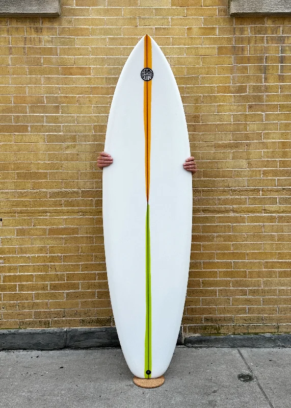 high-performance surfboards for advanced surfers-6'6" Simon Shapes Channel Twin Plus Trailer