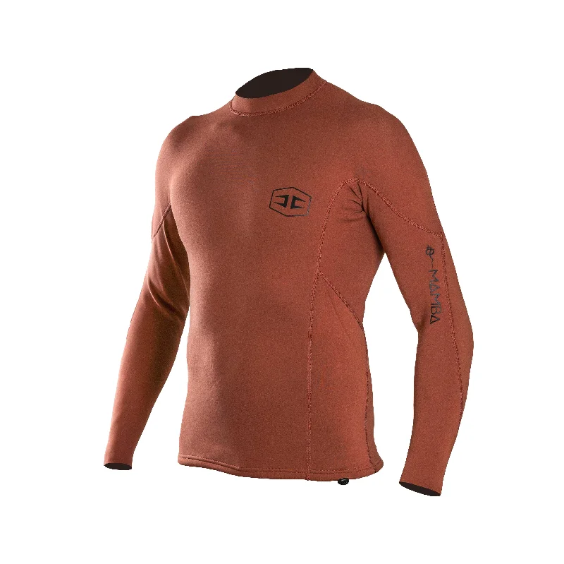 wetsuits for cold water diving-Hurricane Surf - Mamba Wetsuit Top - Maroon