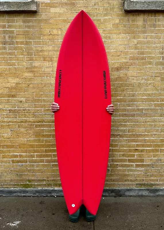 surfboards with wide platform for stable rides-6'1" Lovemachine Surfboards Wills Fish