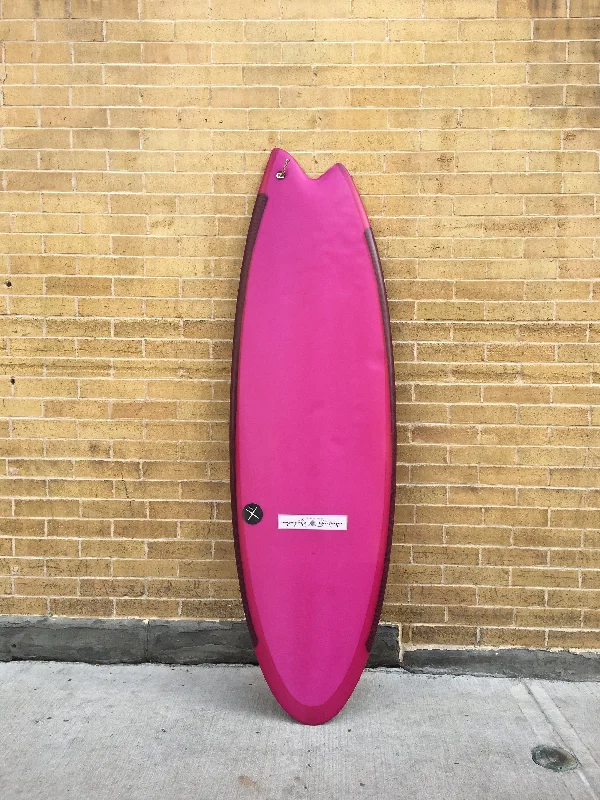 surfboards with extra volume for larger riders-Used 5'6" Ryan Lovelace Sooper Snake - Magenta