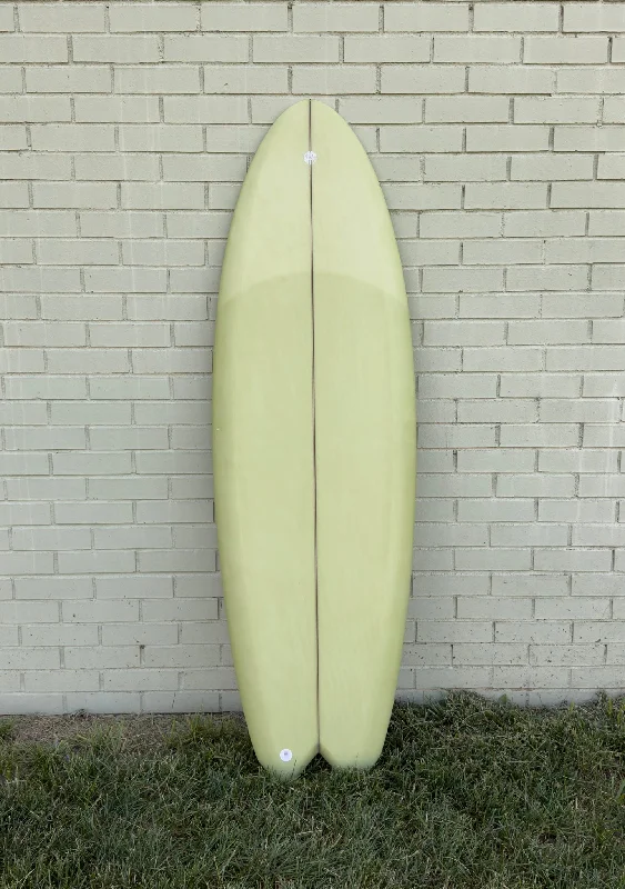 surfboards for long-distance paddling-5'5" John Simon Shapes Mysterious Crystal - Green Deck