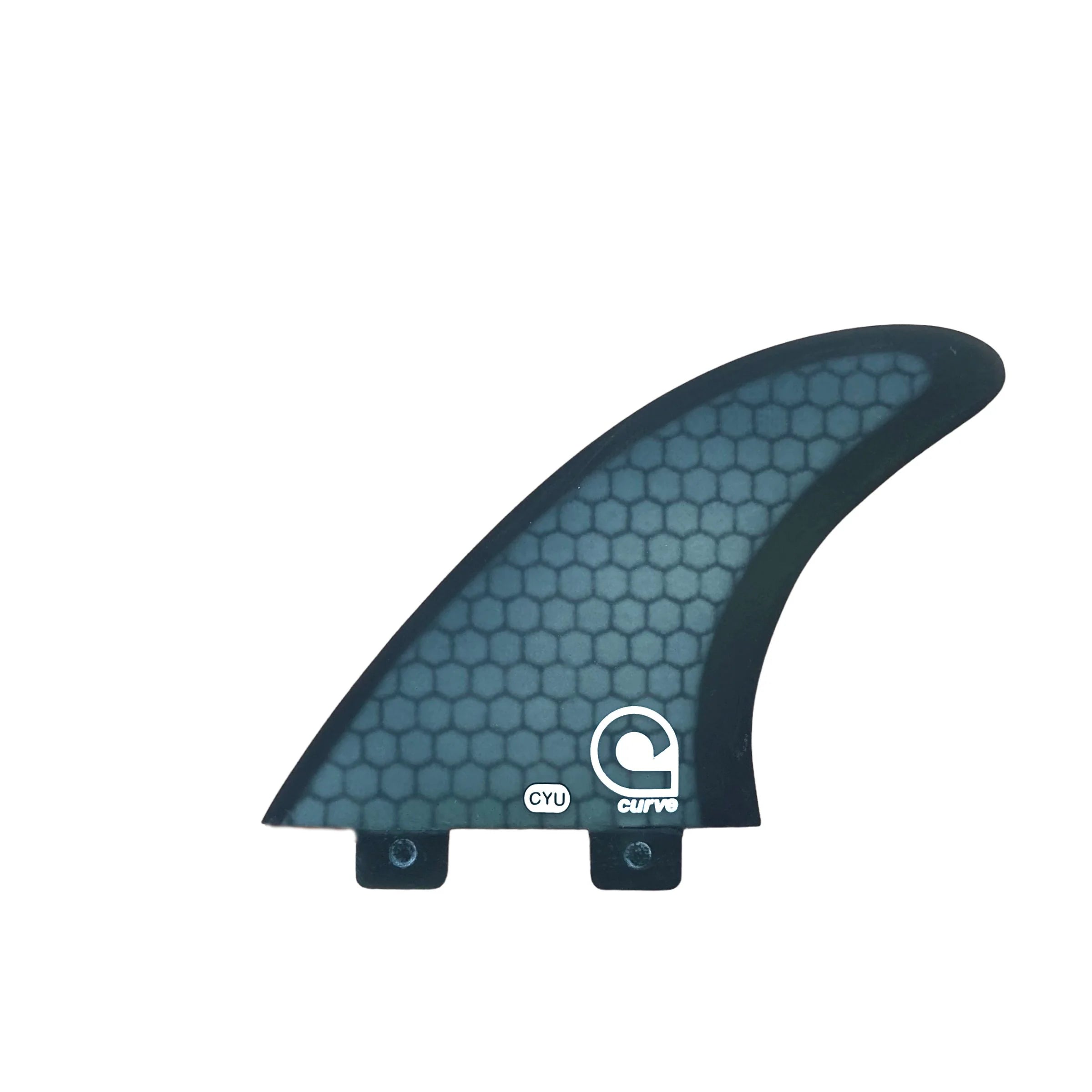 surfboard fins with high lift for better performance-Surfboard Fins YU - Dual Tab Thruster - HEXCORE