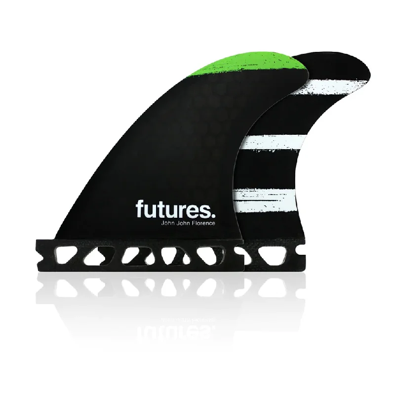 surfboards for all-around wave conditions-Futures Florence Grom Thruster Green/Silver