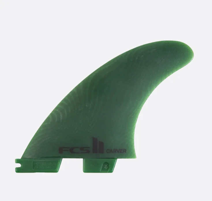 surfboard fins with streamlined shapes for reduced drag-FCS II Carver Neo Glass Sage Tri Fins