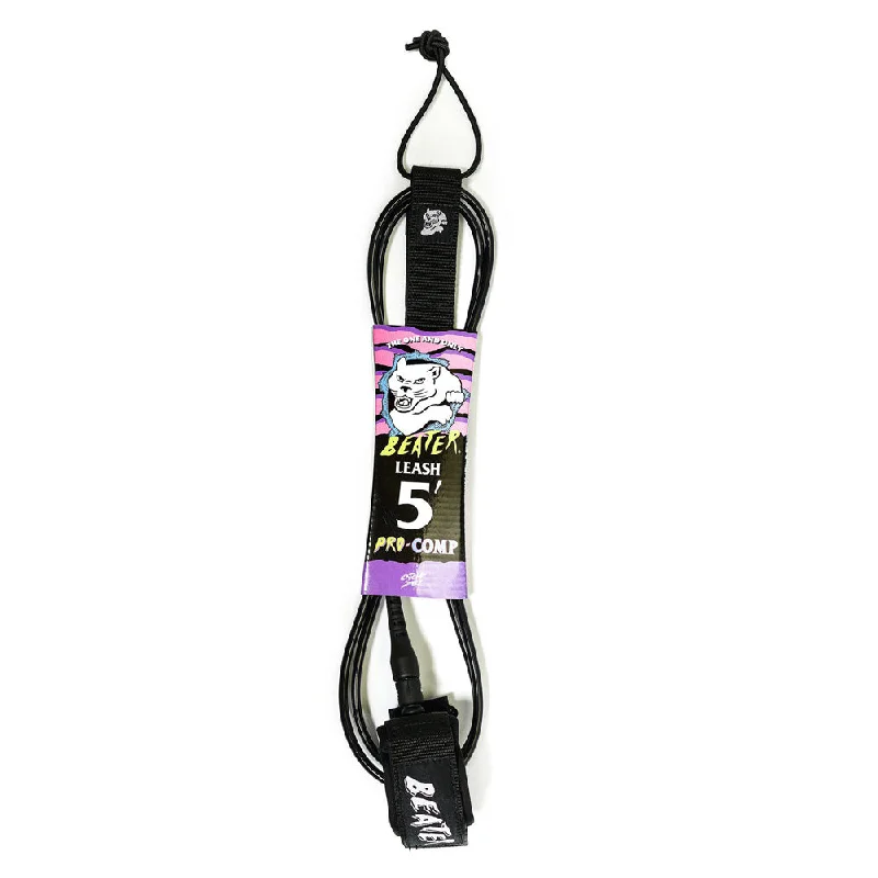 Beater 5' Pro Comp Leash - Black