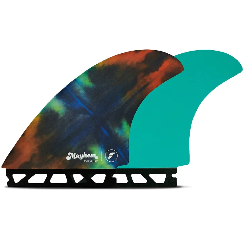 surfboard fins for higher speed in the surf-Futures Fins - Mayhem Evil Quad Set