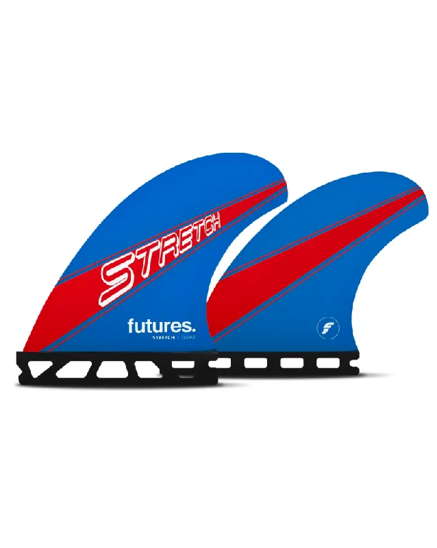 surfboard fins with curved profiles for extra grip-Stretch Quad