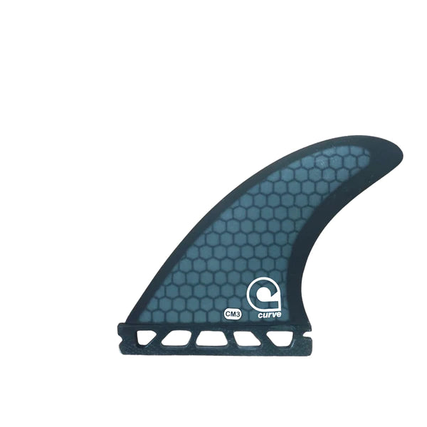 surfboard fins for smooth and controlled exits-Surfboard Fins CM3 Single Tab Thruster - HEXCORE