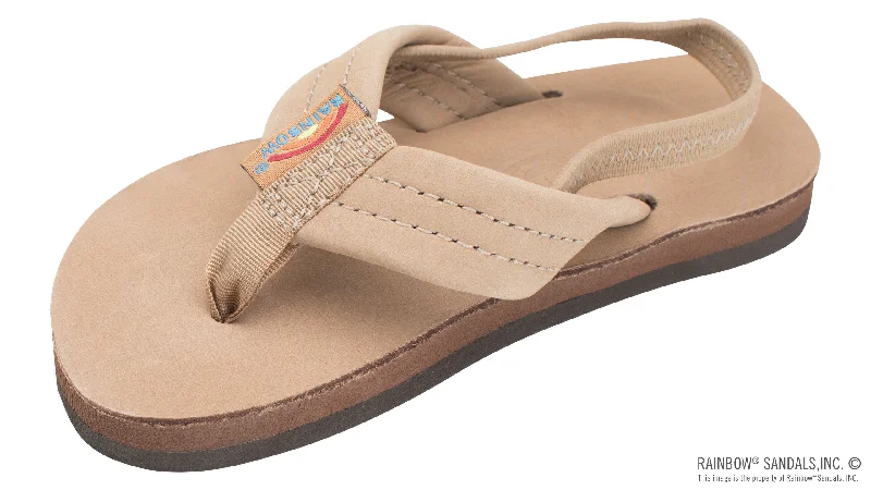 surf clothing with quick-dry materials-Kids Premier Leather Sierra Brown Sandals