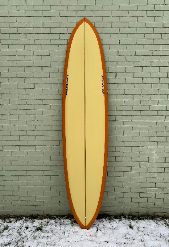 surfboards with a high-quality finish for aesthetics-8'6" Lovemachine Surfboards Thick Lizzy - Orange & Yellow