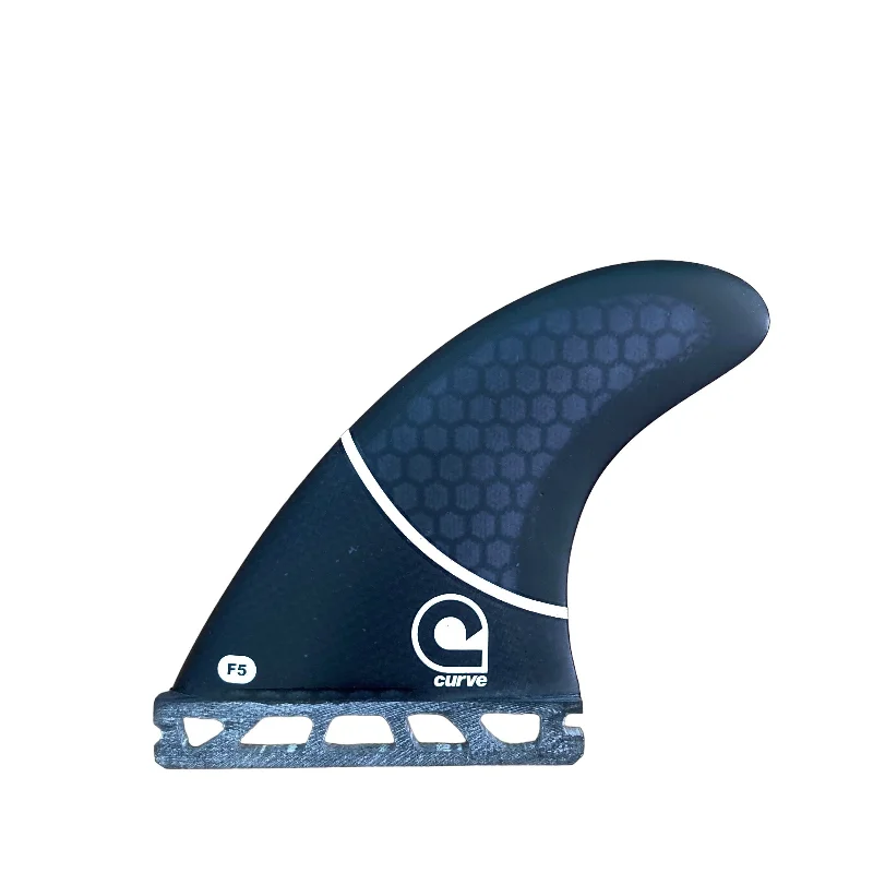 surfboard fins for easy adaptation to wave shape-Fins M1 M3 M5 M7 Single Tab Thruster - CARBON BASE