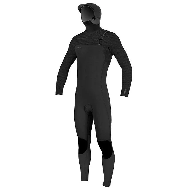 wetsuits for increased comfort during long sessions-O'Neill Hyperfreak 5/4+ Hooded Wetsuit