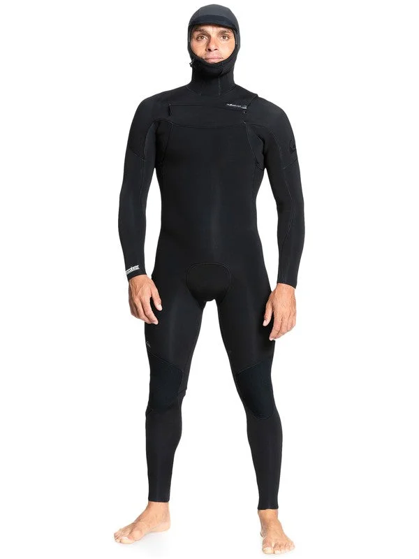 wetsuits for better buoyancy in the water-5/4/3 Quicksilver Session Hooded - Chest Zip