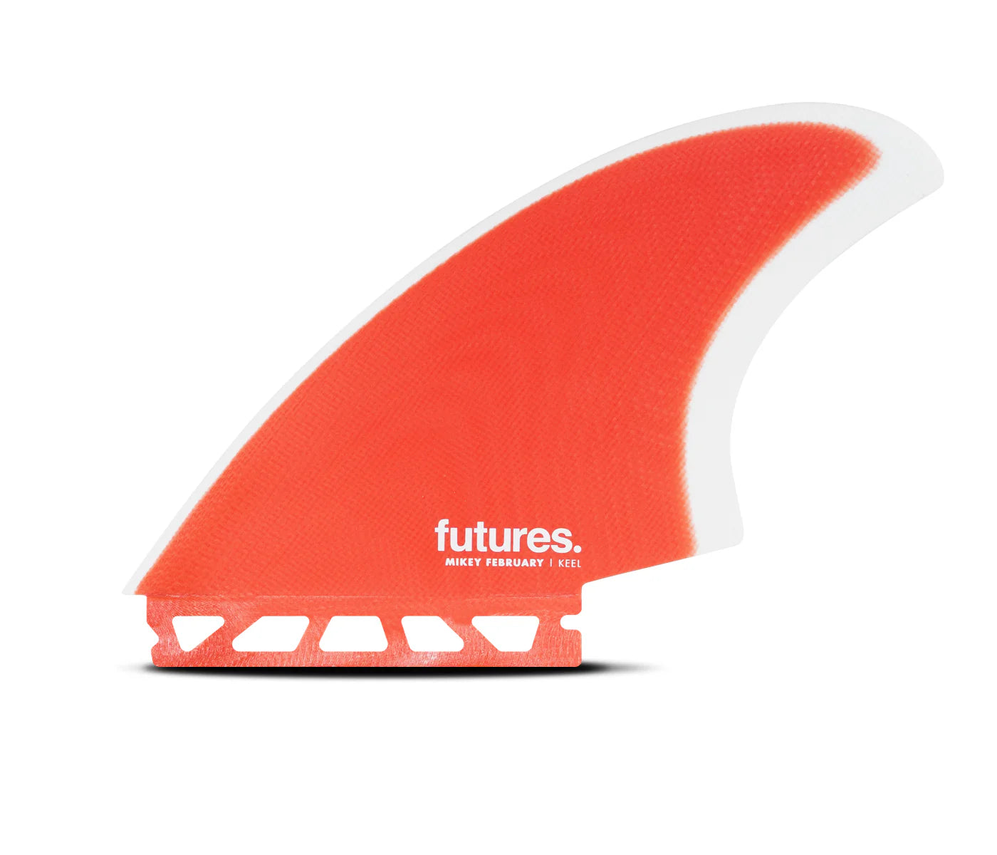 surfboard fins for easy adaptation to wave shape-Mikey February Keel - Red/Grey