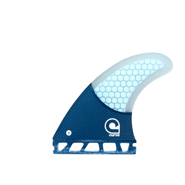 surfboard fins for excellent wave feedback-Surfboard Fins M7 Single Tab Thruster - CARBON BASE