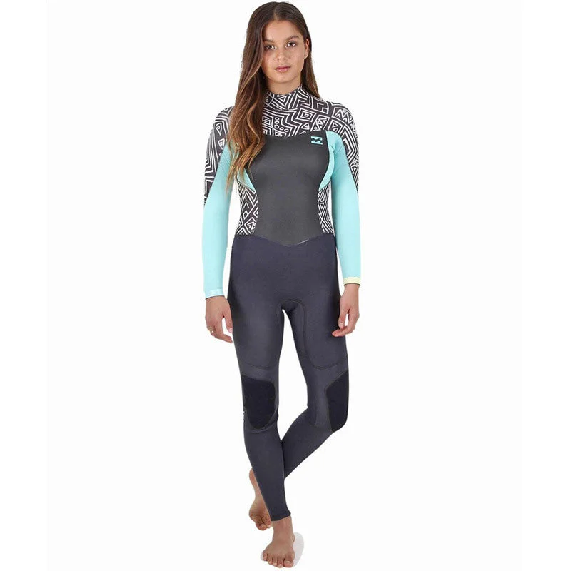 high-performance wetsuits for diving-Billabong Women's Synergy 4/3 Wetsuit