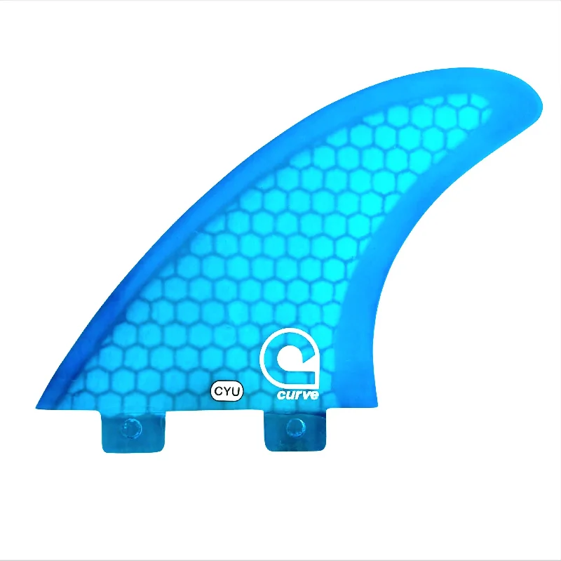 surfboard fins with adjustable flex for more control-Fins YU - Dual Tab - HEXCORE