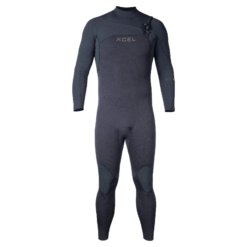 wetsuits for increased speed and agility in water-Comp+ 5/4 - Black (2024)