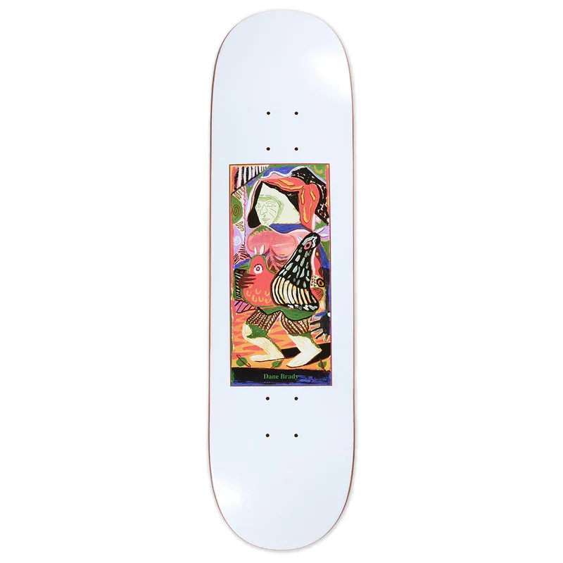 surf clothing for a better range of motion-Dane Brady Pigeons White Deck 8.38