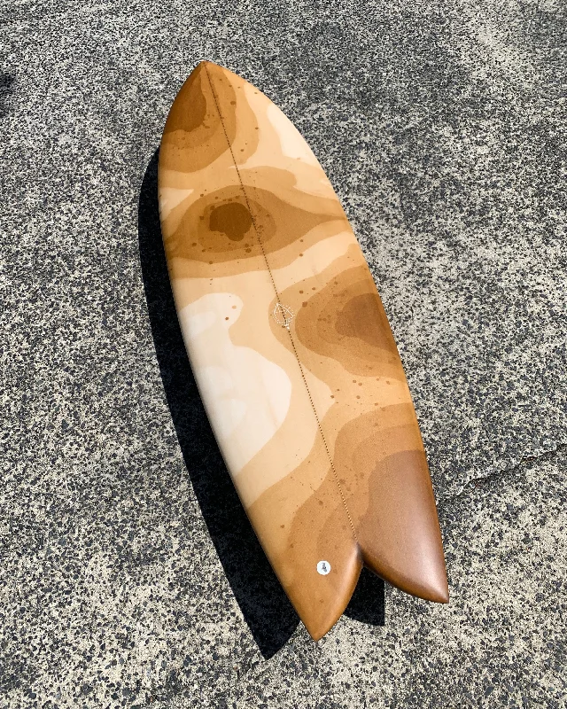 surfboards for professional-level surfing-Riches RF - 5'7 Brown Swell Blob