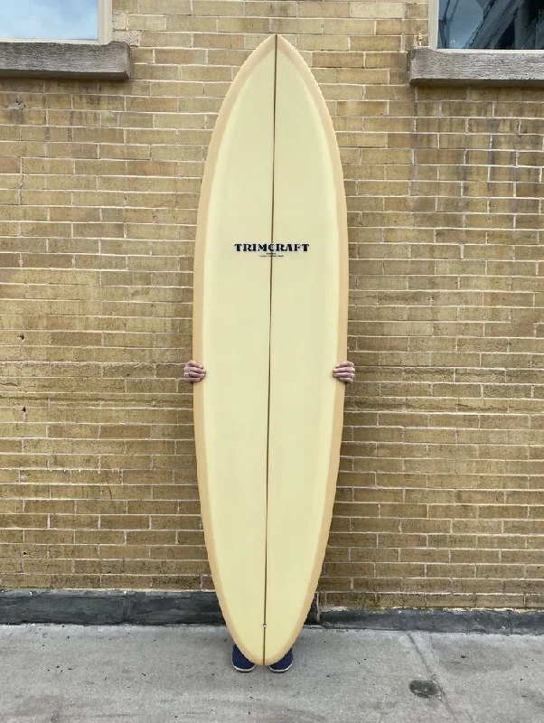 surfboards for advanced wave riding-7'0" Trimcraft Surfboards Burner - Light Yellow/Peach