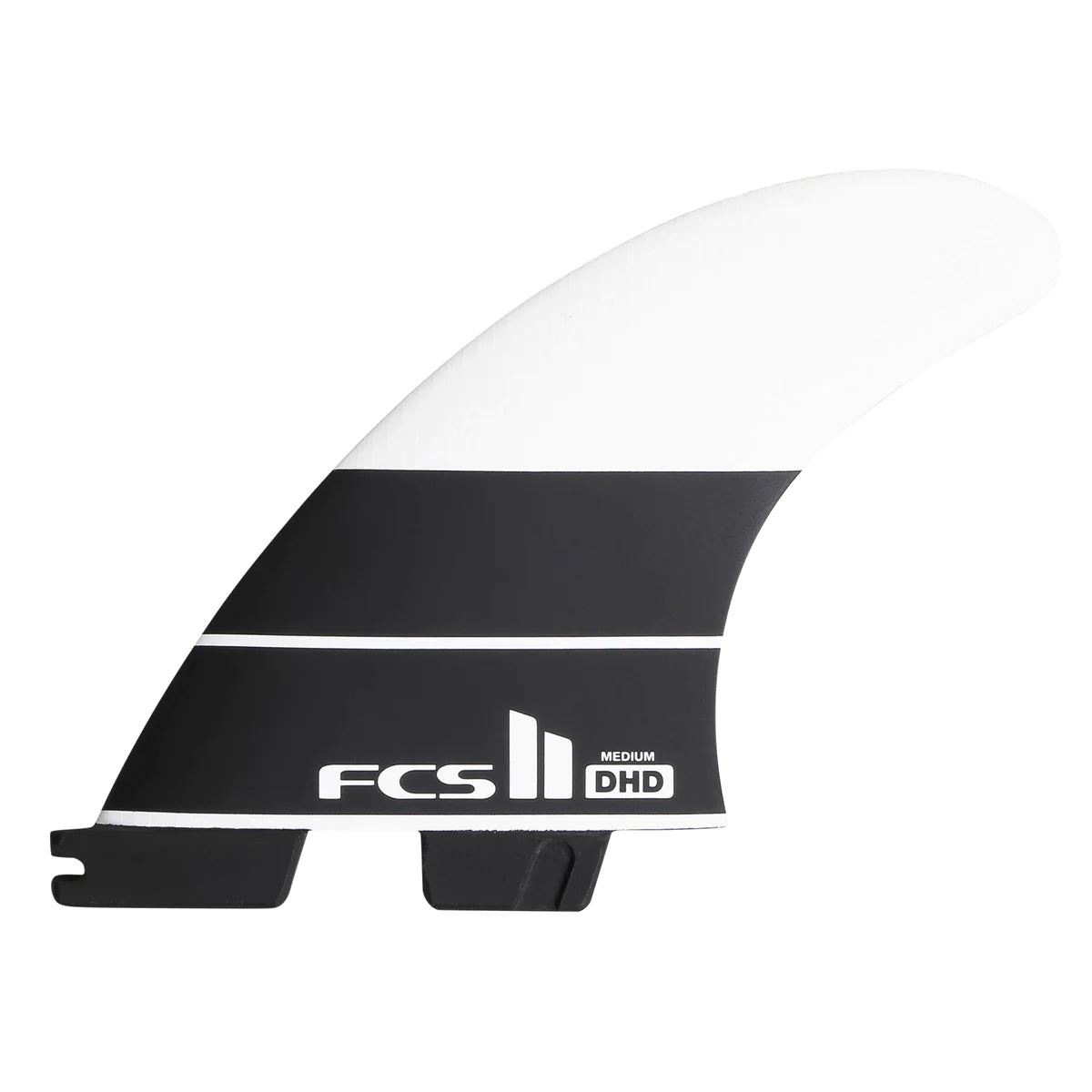 surfboard fins with advanced materials for superior control-FCS II DHD PC Tri Fin Set - Black / White