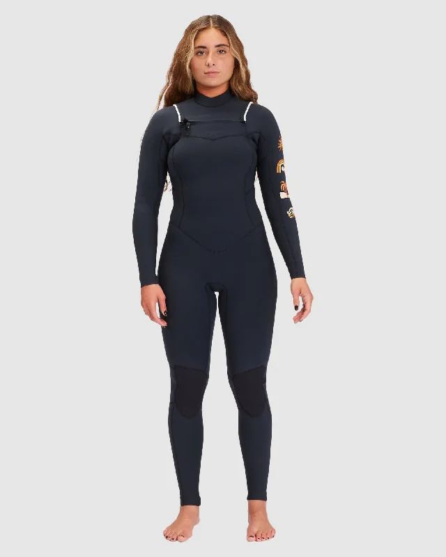 wetsuits for a snug and secure fit-Womens 3/2mm Salty Dayz Natural Steamer Wetsuit