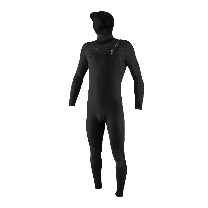 wetsuits for durability in rough conditions-Hyperfreak 5/4mm Chest Zip Full Wetsuit with Hood