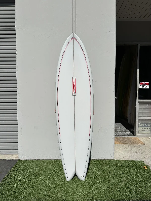 surfboards with adjustable rail shapes for comfort-6'6 #21690 Magic Swallow