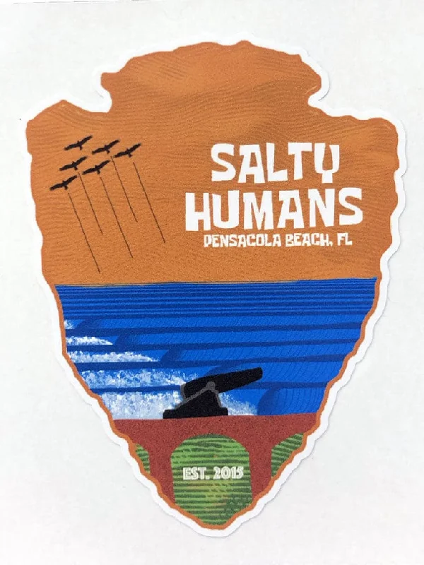 surfboards for easy foot positioning-Salty Humans Sticker