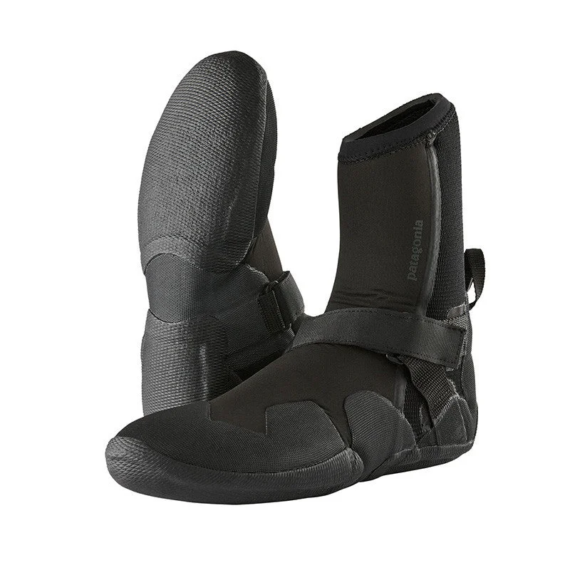 wetsuits with seamless construction for more comfort-Patagonia R5 Yulex Round Toe Booties