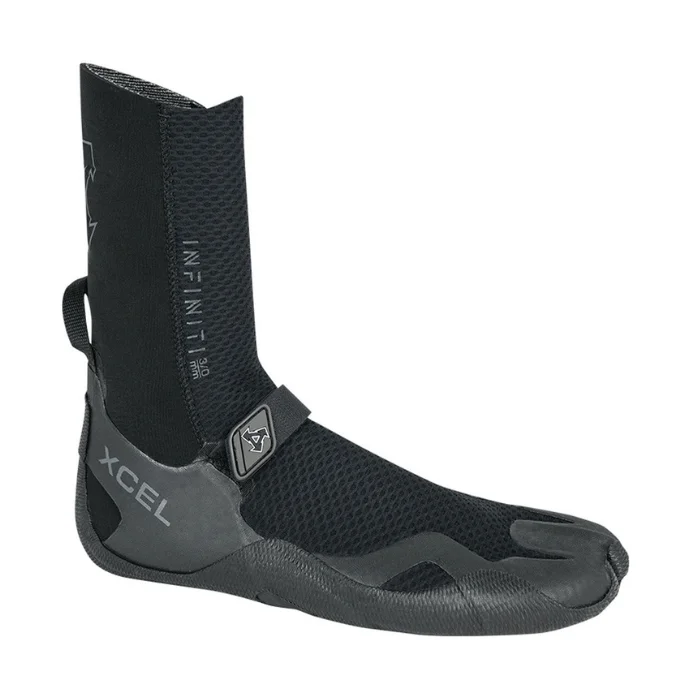 wetsuits with soft-touch inner lining-Xcel Infiniti 5mm Booties - Round Toe