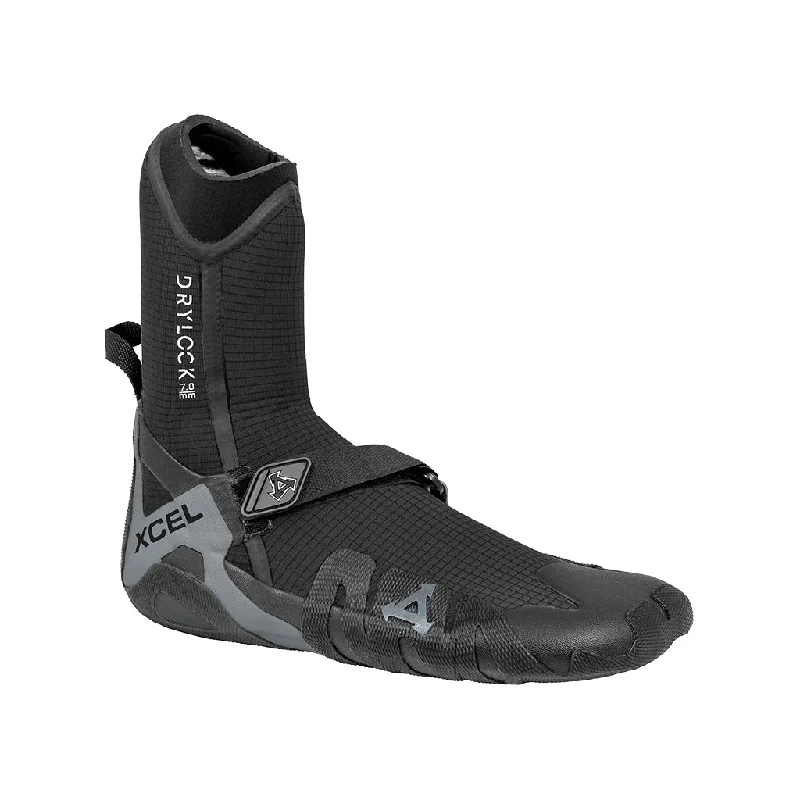 wetsuits for better water resistance-Xcel Drylock 7mm Booties - Round Toe