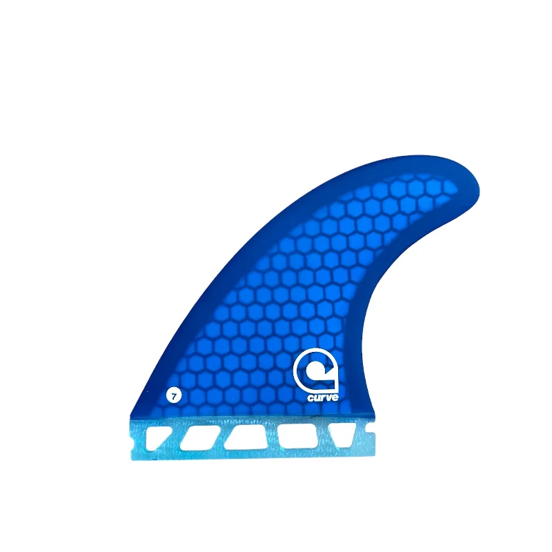 surfboard fins for fast carving in open water-Surfboard Fins L Quad Single Tab  - HEXCORE