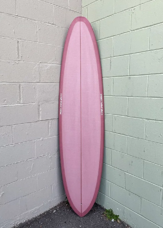 surfboards with a traditional shape for retro surfing-7'6" Lovemachine Surfboards VBowls - Berry