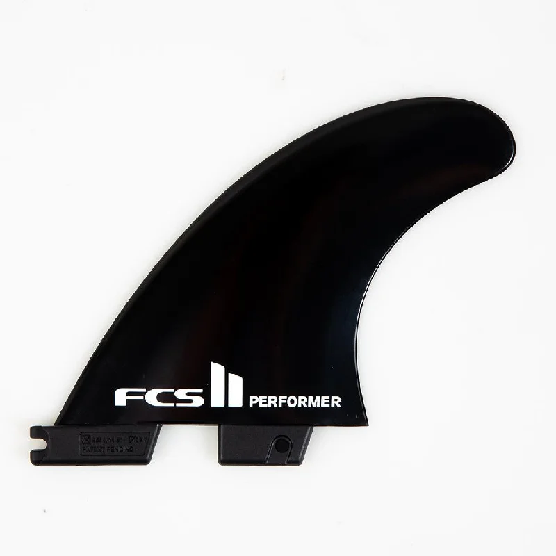 surfboard fins for tighter arcs in turns-FCS II THRUSTER - Performer Glass Flex Black Medium